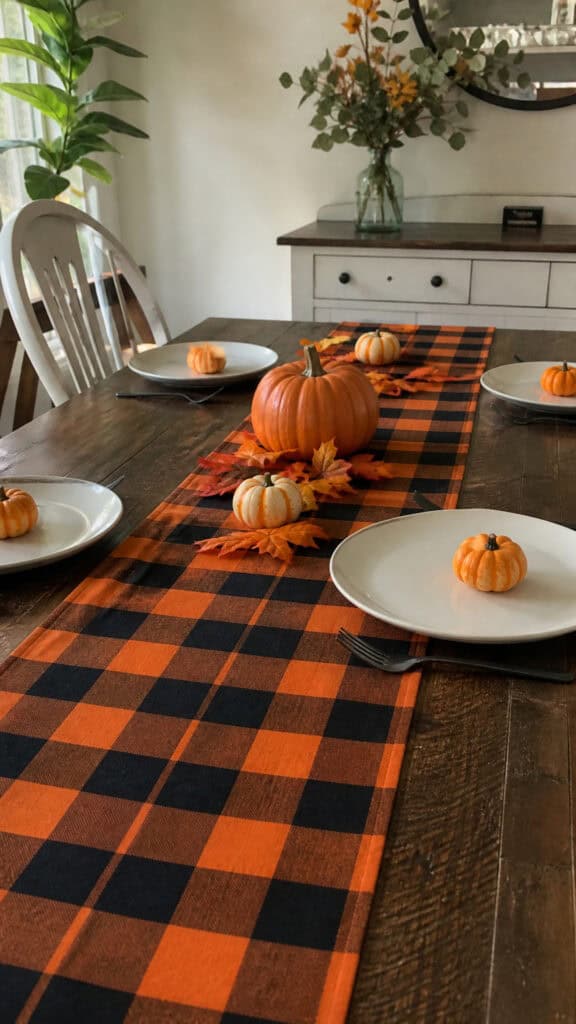 Plaid Patterns in Autumn Color Schemes
