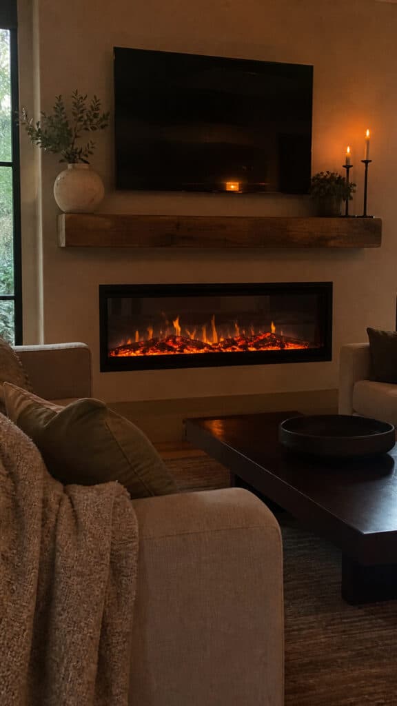 Incorporate a Fireplace or Faux Fireplace