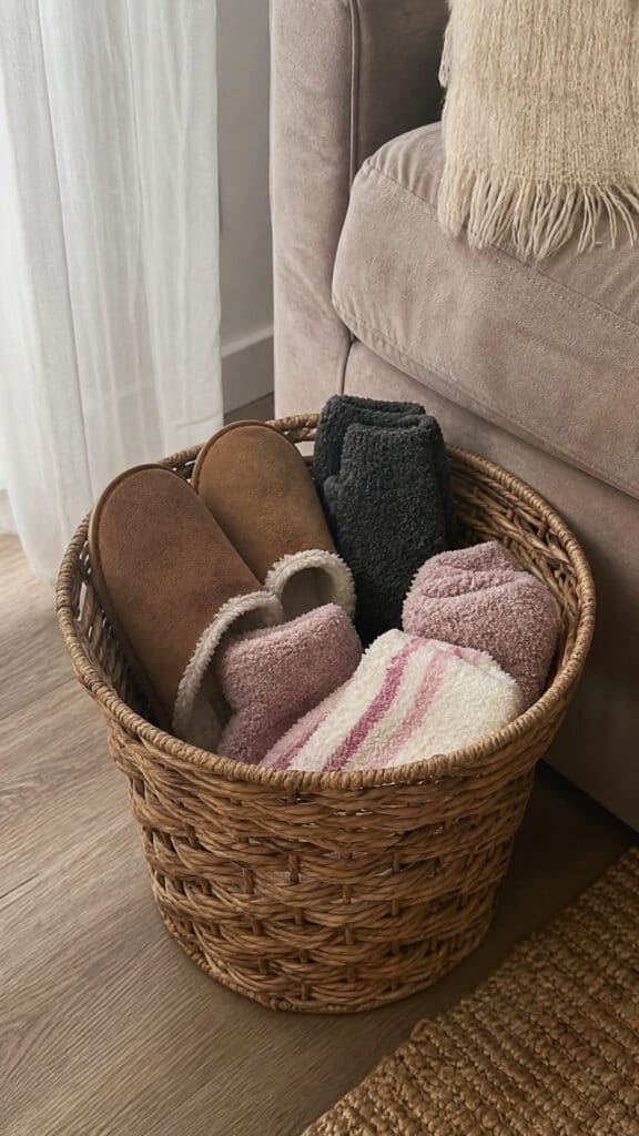 Keep Cozy Footwear Nearby