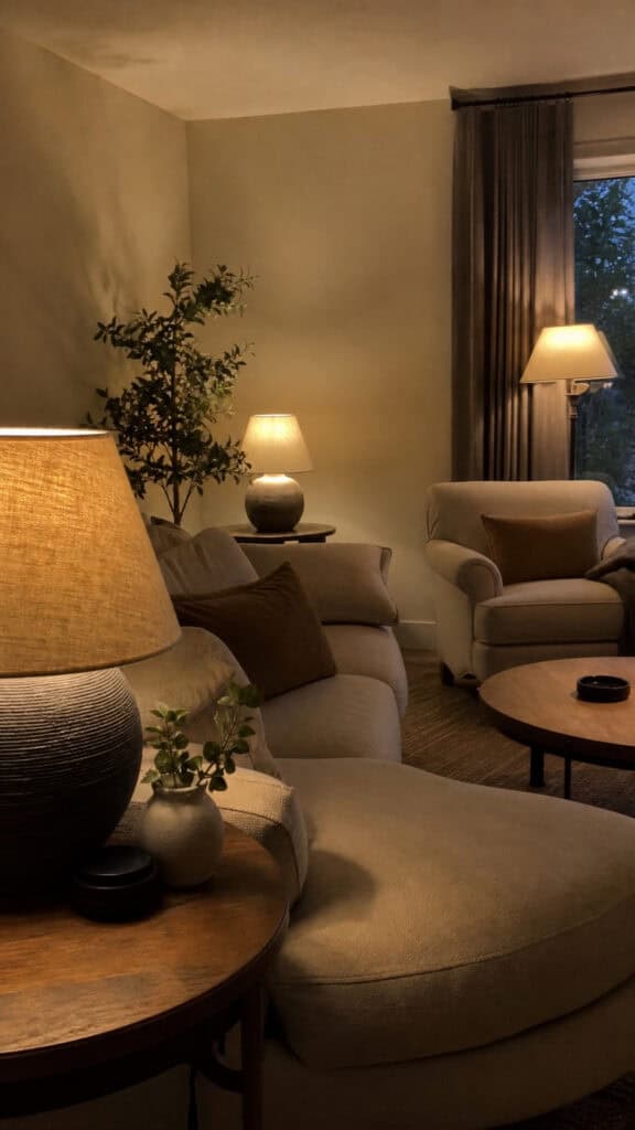 Add Table and Floor Lamps Strategically