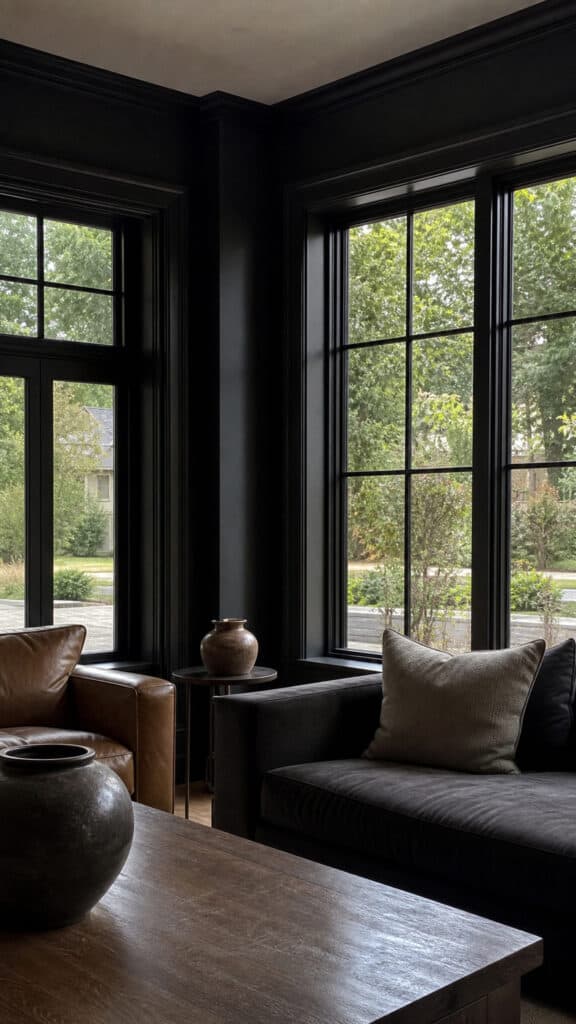 Black Window Frames and Trim