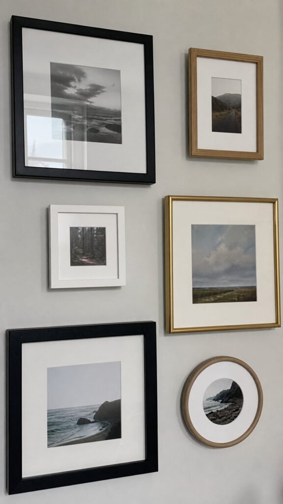 Mixing Frame Styles and Sizes for Maximum Impact
