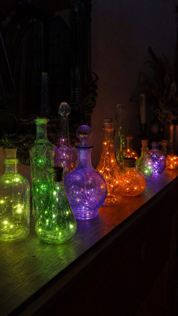 Glowing Potion Bottles Collection
