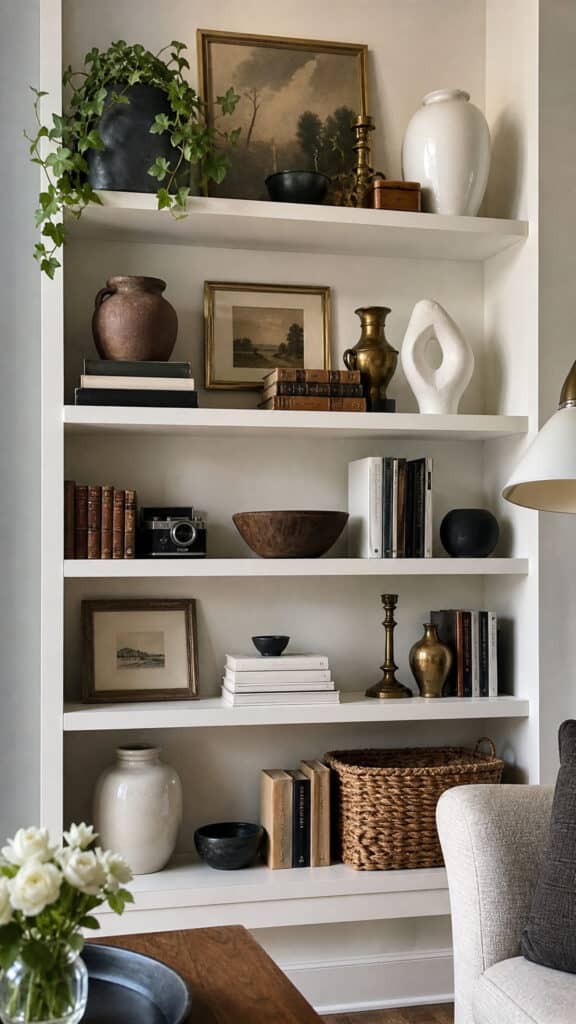 Display Vintage and Modern Pieces Together