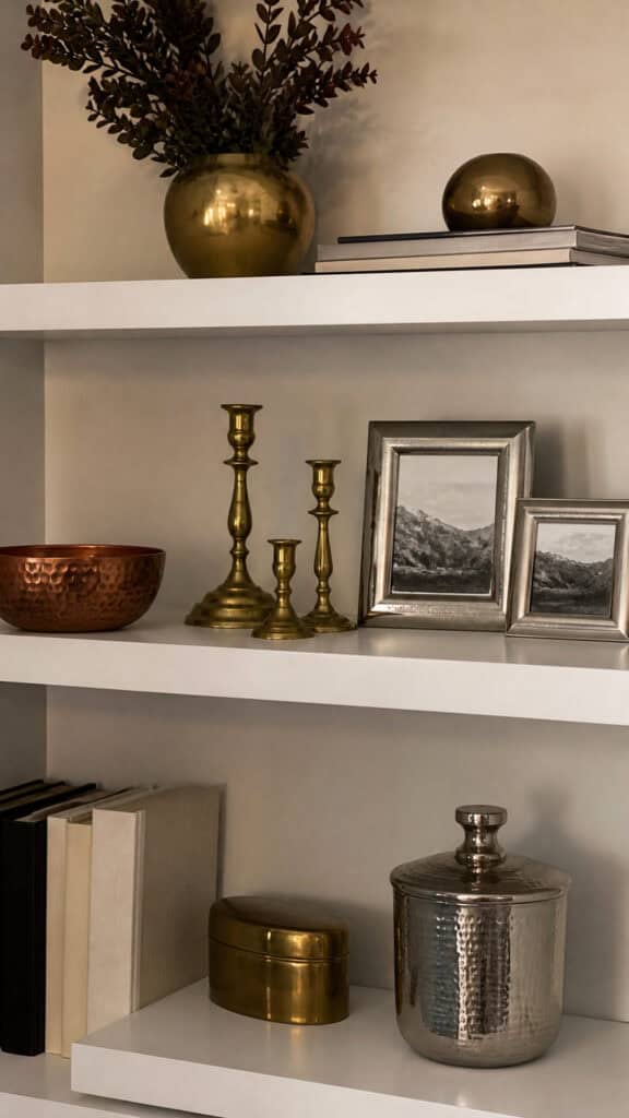 Mix Metallic Finishes for Depth