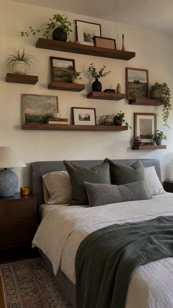 Layered Shelf Gallery Wall Style