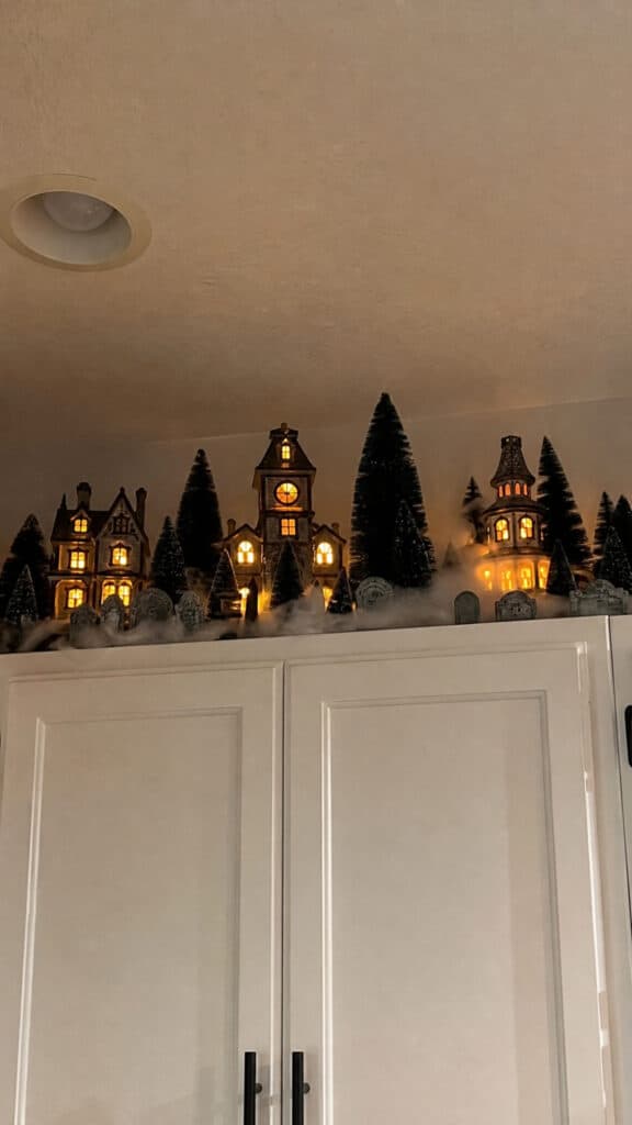 Haunted House Village Scene