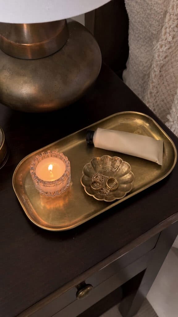 Incorporate A Decorative Tray For Organization