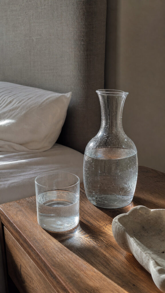 Keep A Stylish Carafe Or Water Bottle Nearby