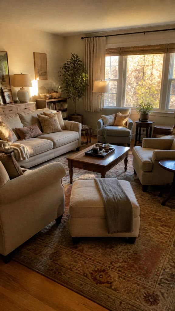 Create Cozy Conversation Areas With Intentional Furniture Arrangement