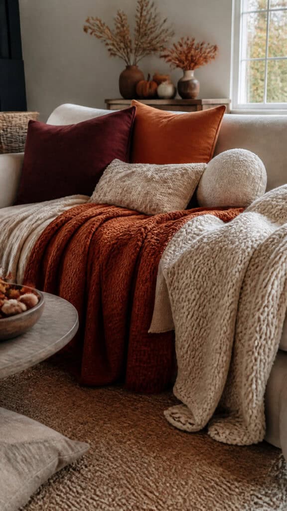 Layer Warm Textured Throws and Blankets