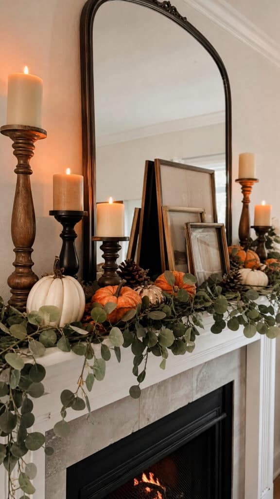 Style Your Mantel Or Focal Wall With Autumn Decor