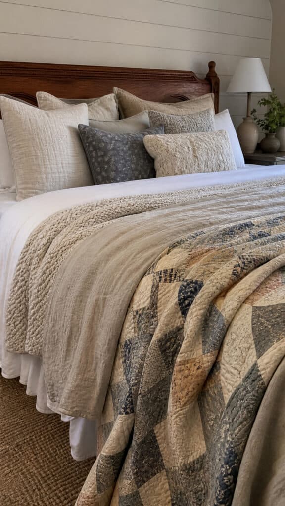 Cozy Textured Bedding Layers