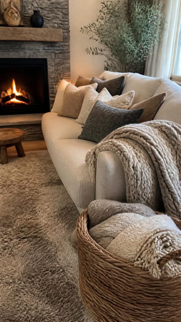 Add Warmth with Textiles and Soft Furnishings