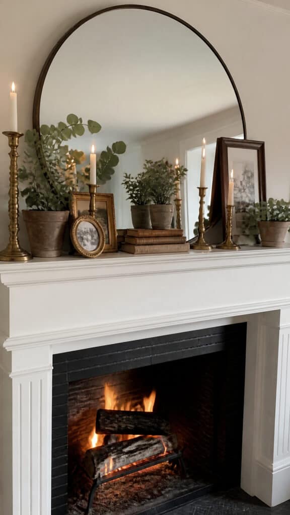 Style Your Mantel with Layers and Texture