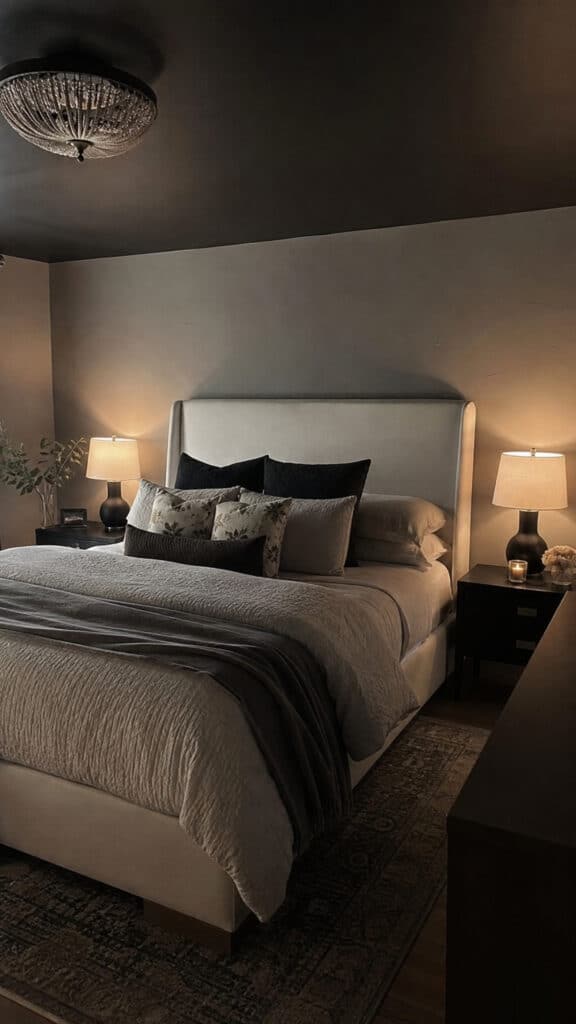 Dark Gray Ceiling for Ultimate Coziness