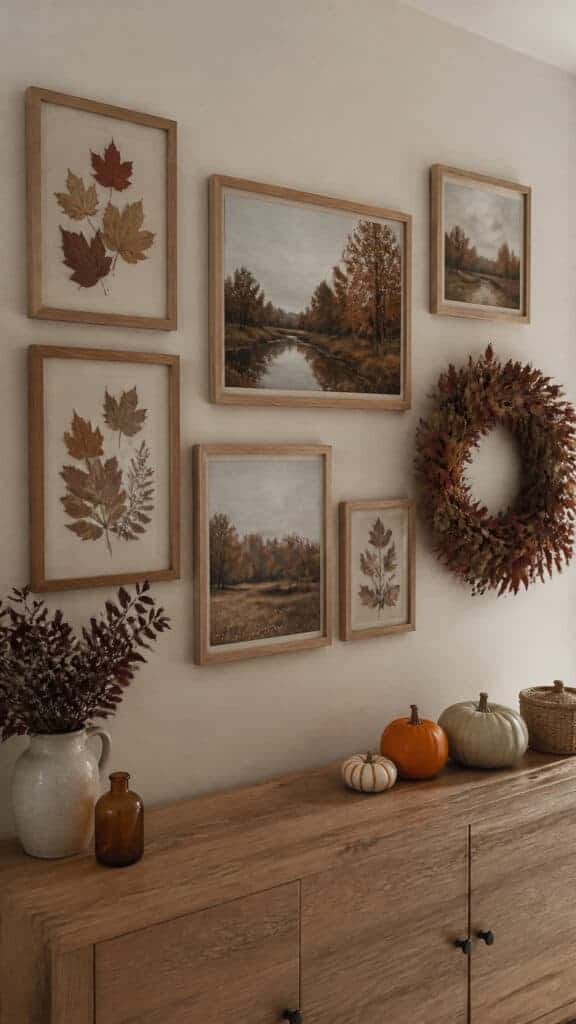 Add Fall Colors Through Artwork and Wall Decor