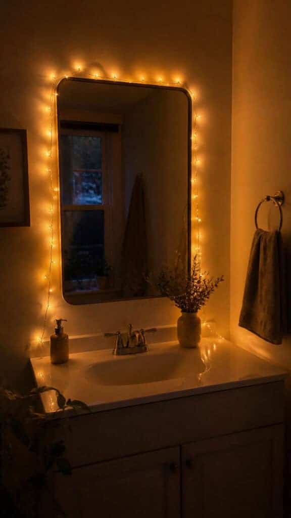 Add Soft Lighting with String Lights or Lanterns