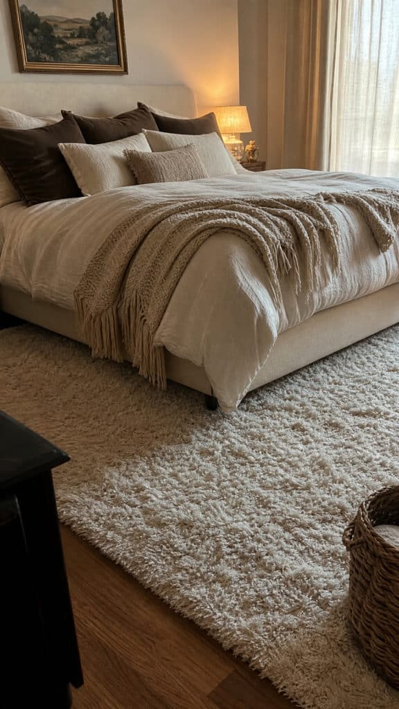 Add Plush Rugs For Warmth