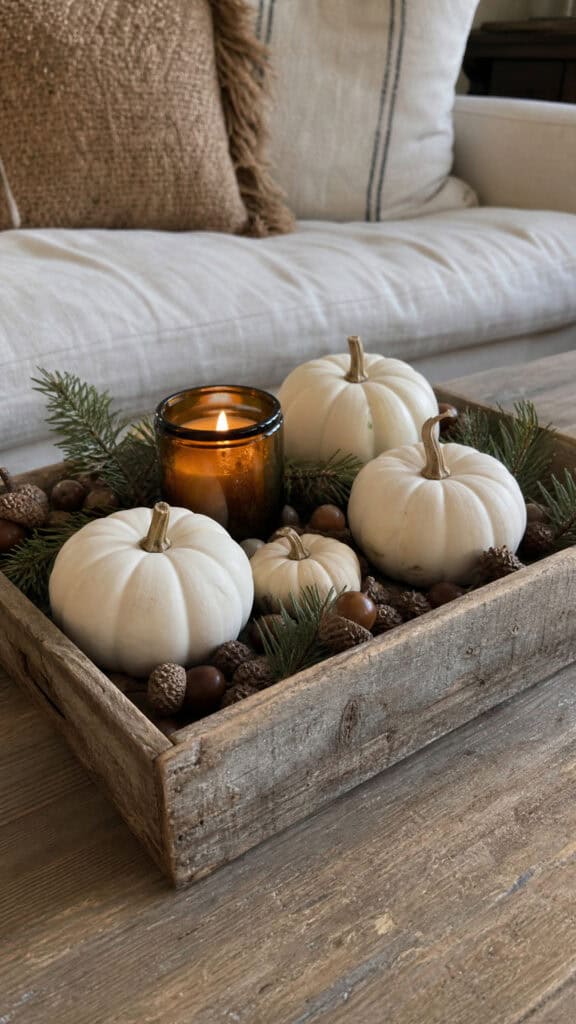 Rustic Wooden Tray Styling
