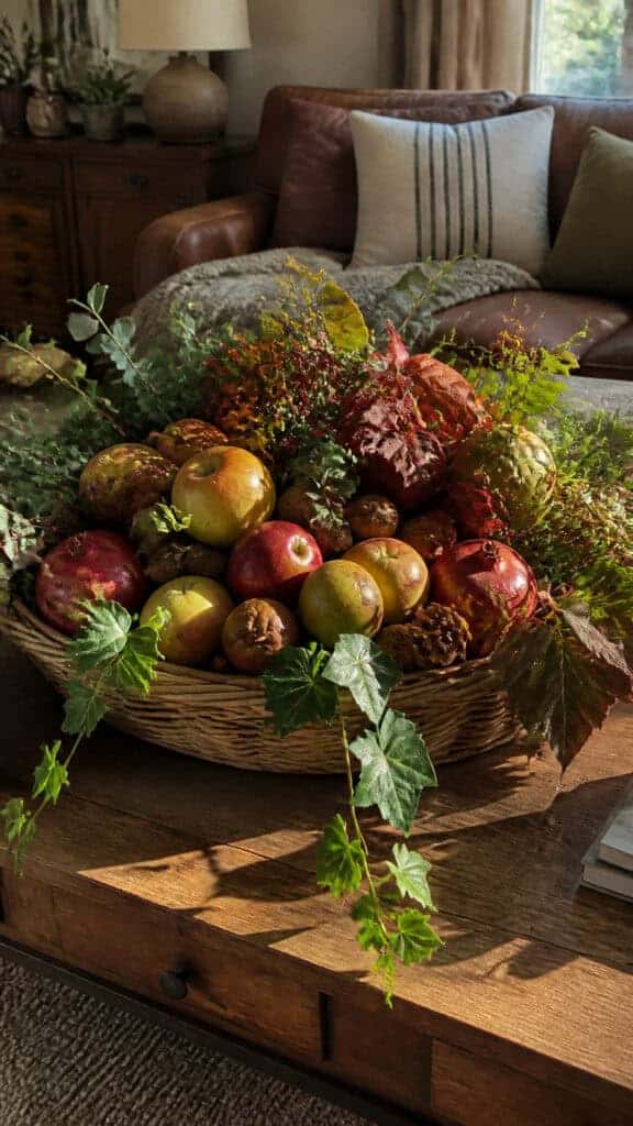 Harvest Abundance with Fruits and Foliage
