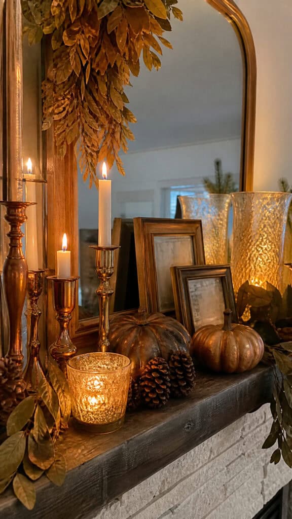 Warm Metallic Accents