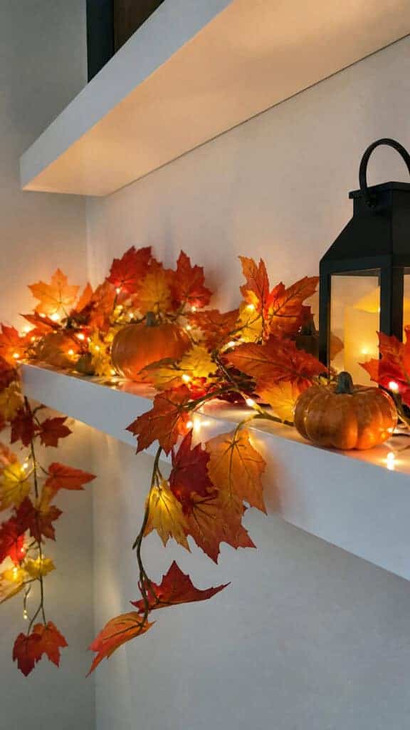 Maximize Vertical Space with Fall Garlands and Wall Decor