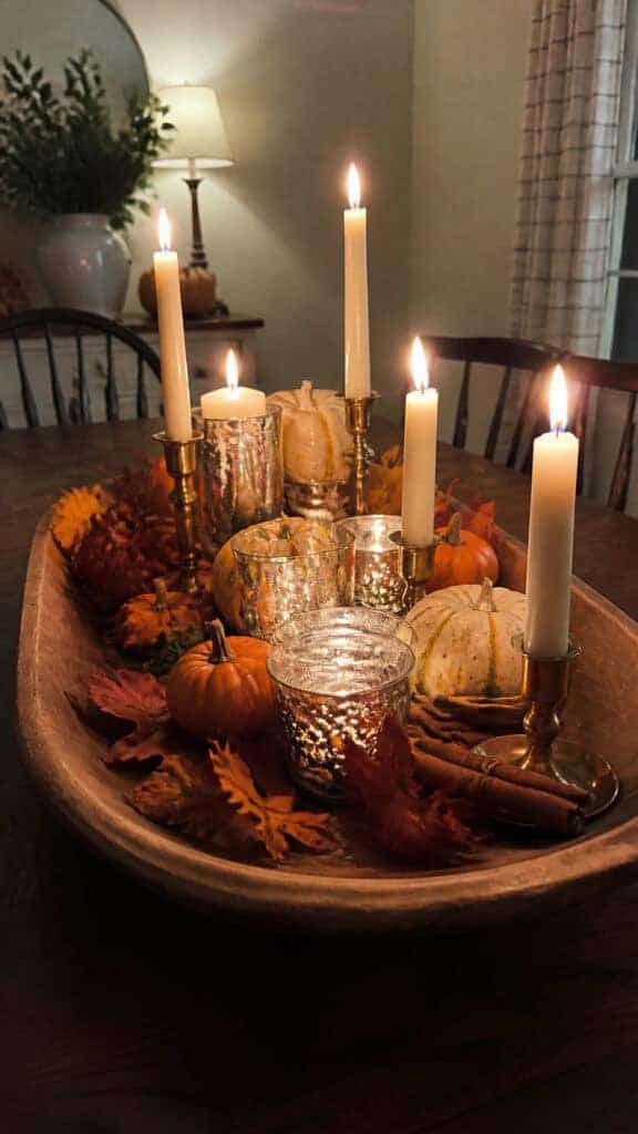 Candlelit Ambiance with Autumn Flair