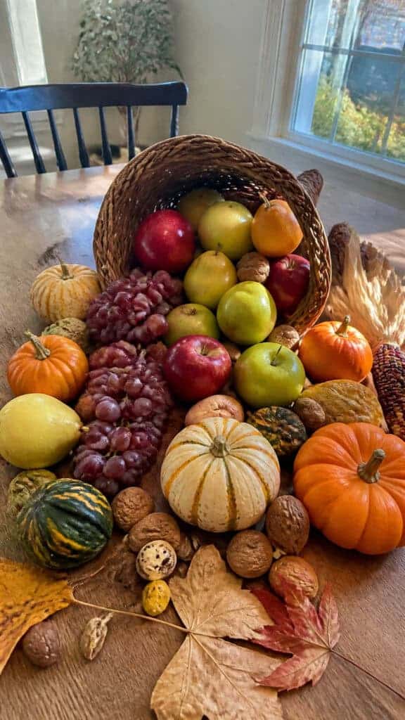 Seasonal Fruit and Vegetable Display
