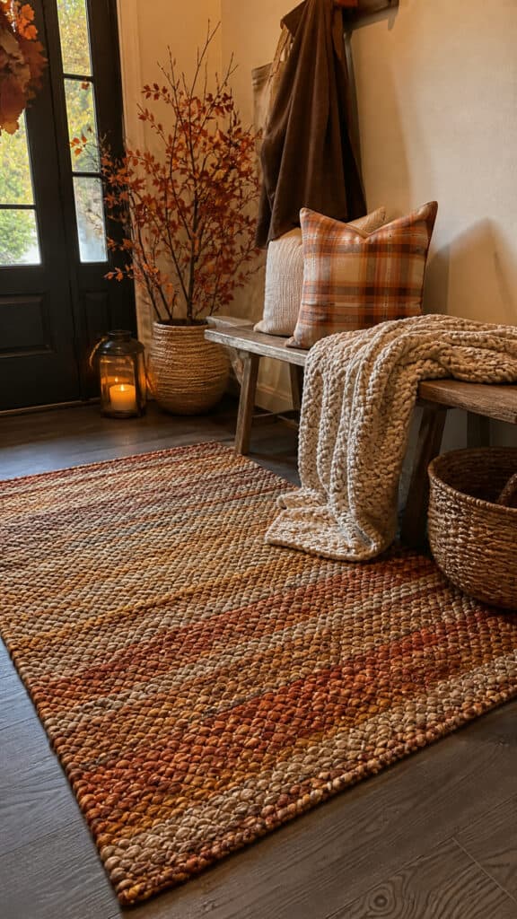 Layer in Warm Textiles and Cozy Rugs