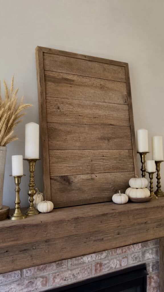 Rustic Wooden Sign Centerpiece