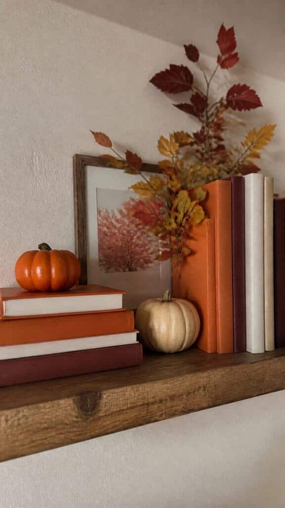 Layered Books with Seasonal Styling