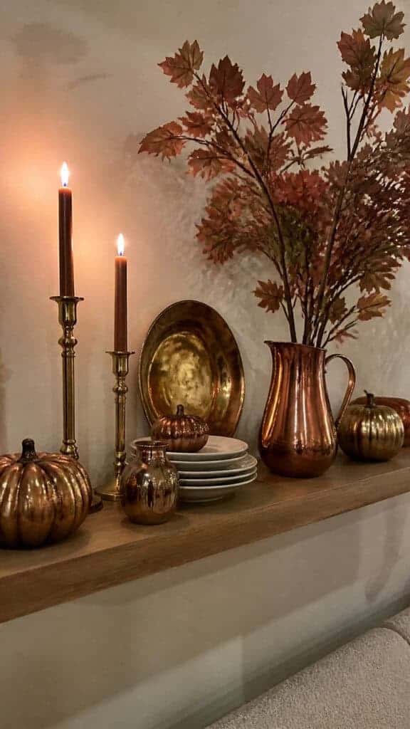 Metallic Accents with Warm Glow