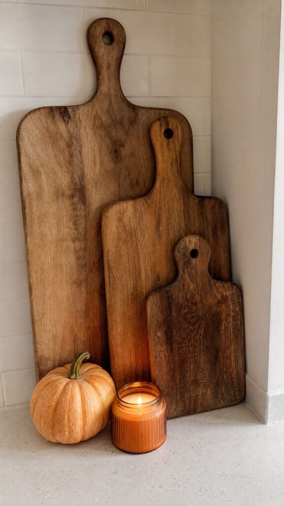 Layered Cutting Board Display