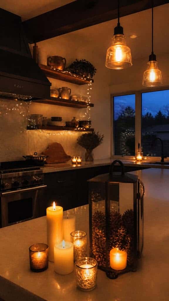 Light Up Your Kitchen with Cozy Fall Ambiance