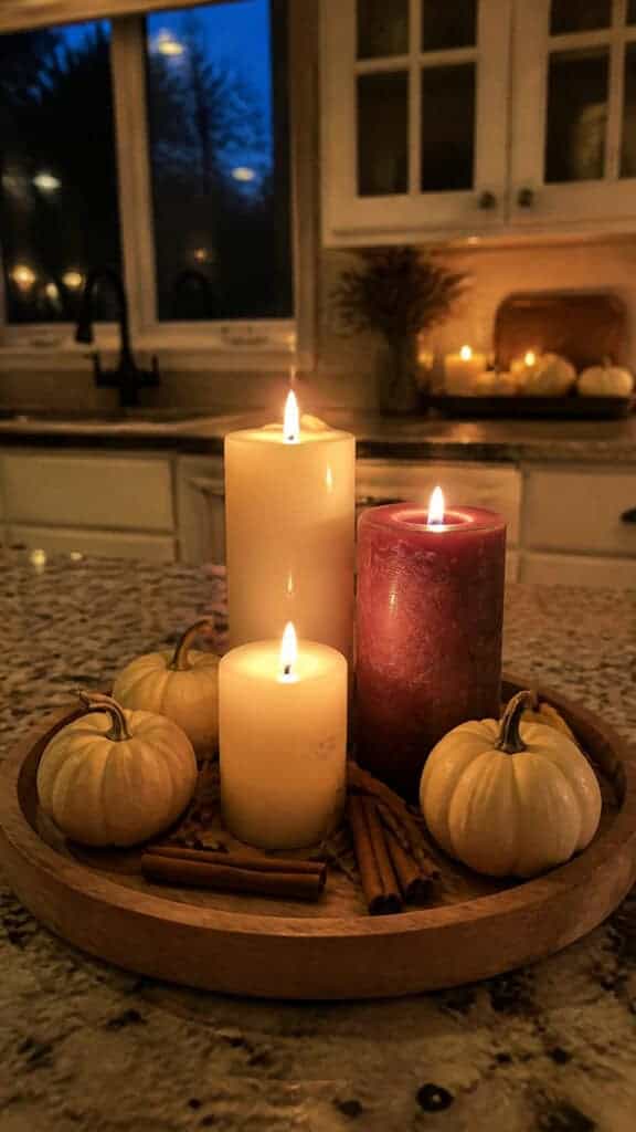 Add Warm Lighting with Candles