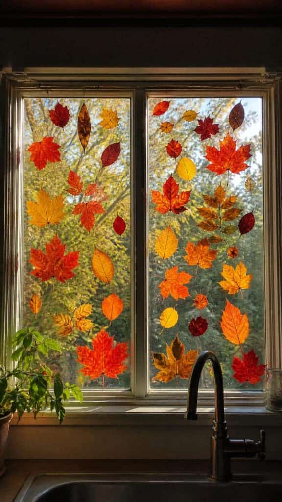 Pressed Leaf Window Clings