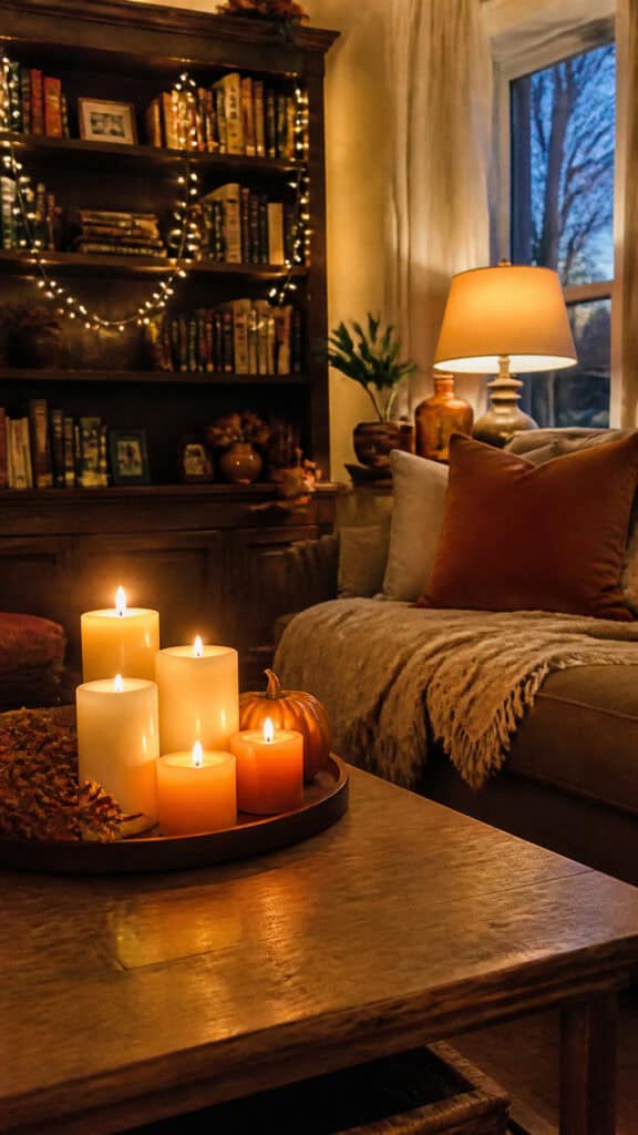 Add Warm Lighting for Cozy Ambiance