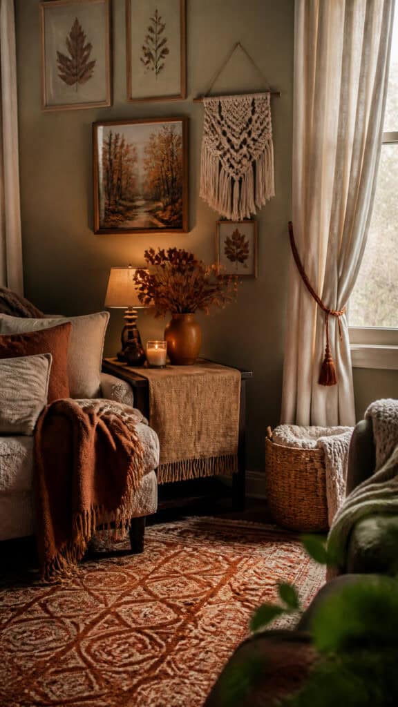 Bring in Fall-Inspired Artwork and Textiles