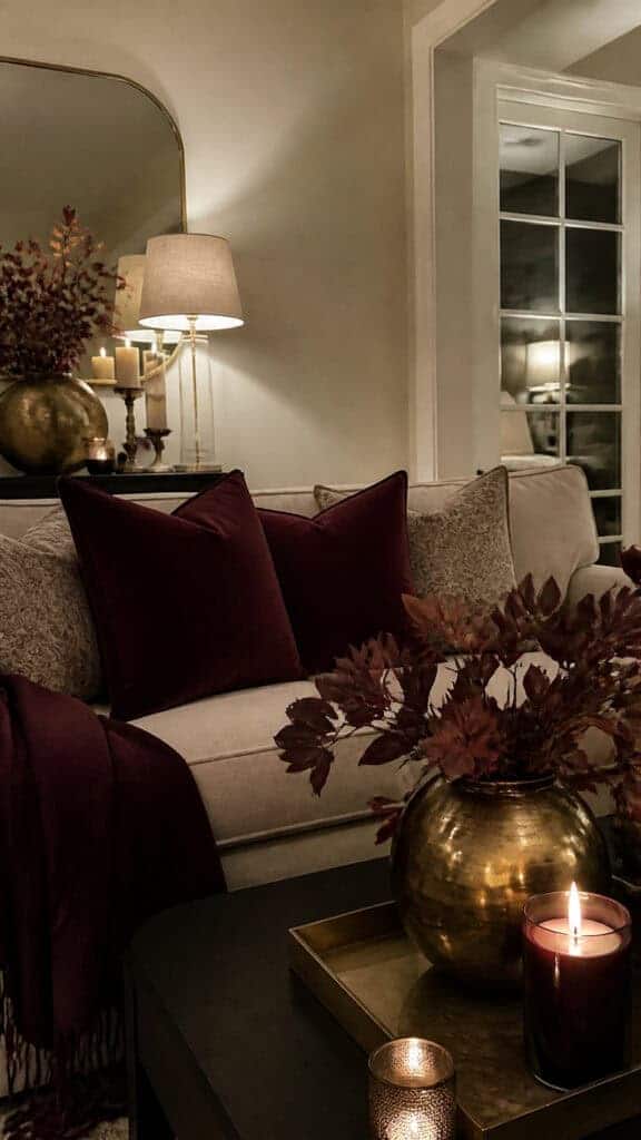 Deep Burgundy Elegance