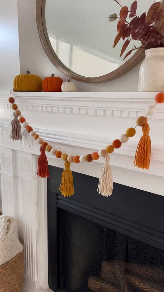 Colorful Felt Ball and Tassel Garland