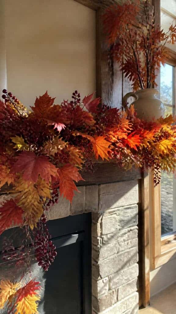 Vibrant Maple Leaf and Berry Garland