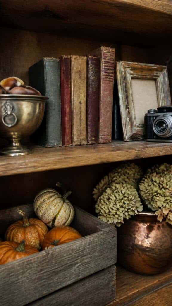 Incorporate Seasonal Books and Vintage Finds