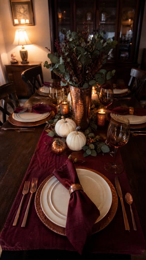 Elegant Copper and Burgundy Theme