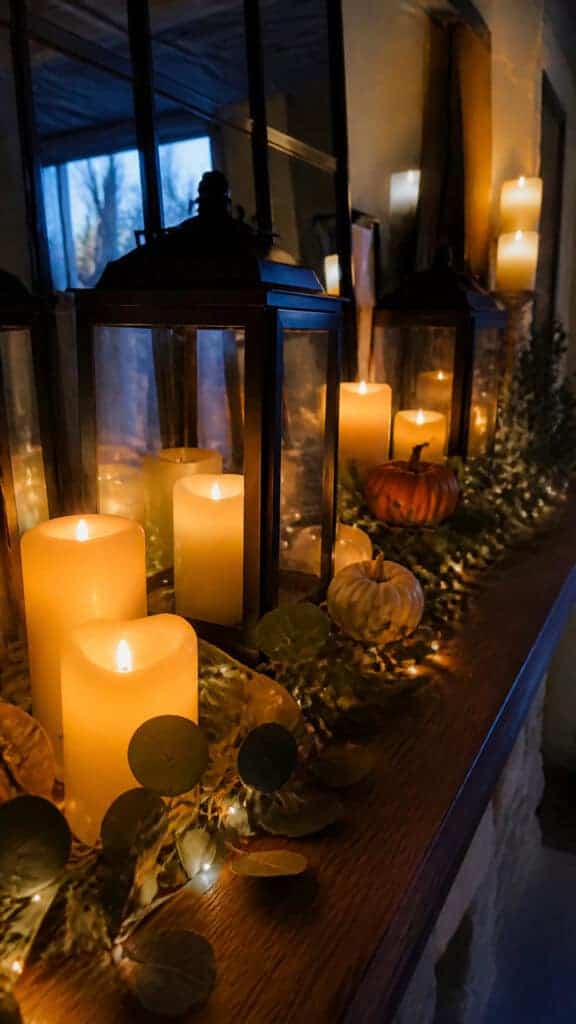 Adding Warmth with Candles and Lighting