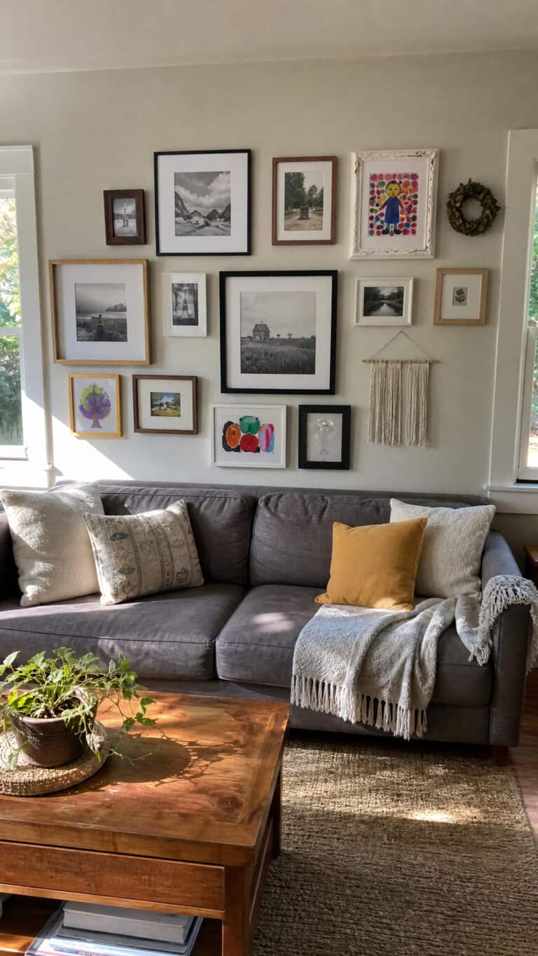 Why a Gallery Wall Living Room Is Perfect for Families