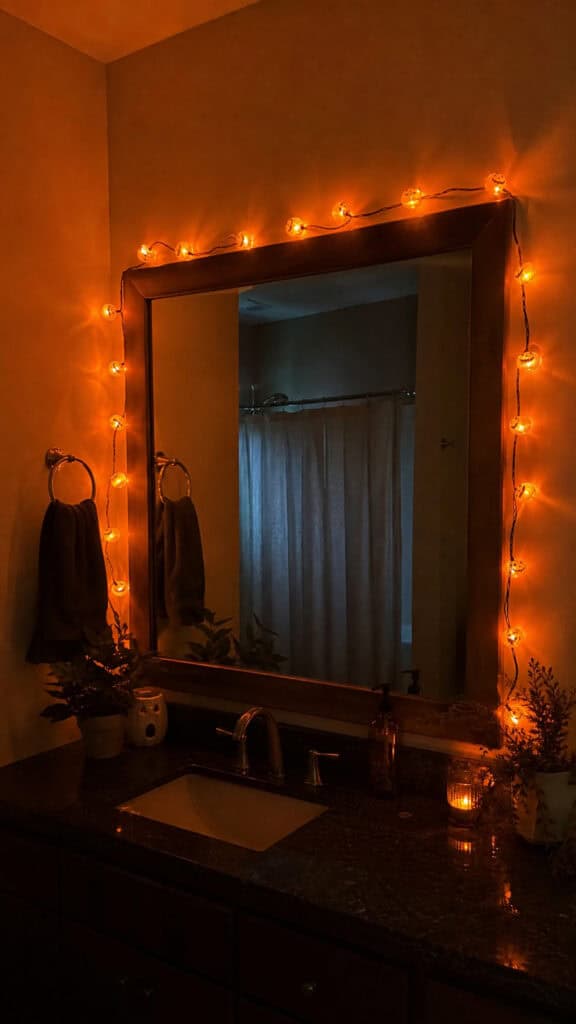 Orange String Lights