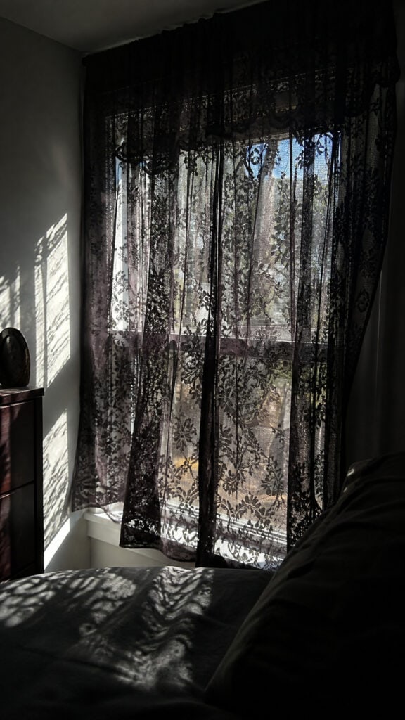 Black Lace Window Treatments