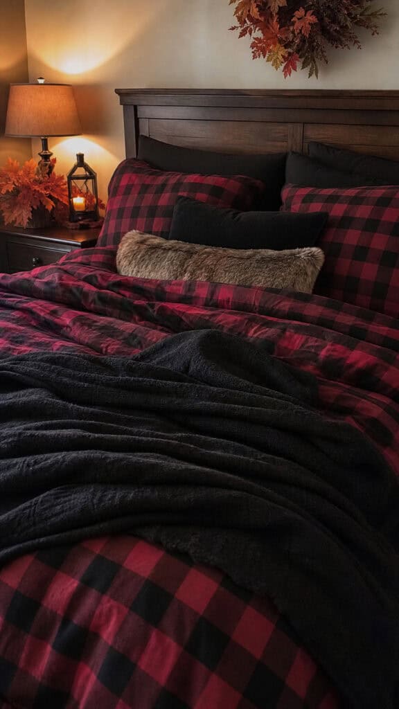 Plaid Flannel Sheets In Fall Colors