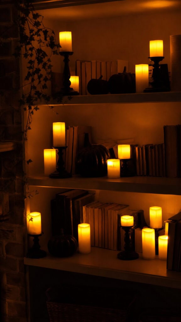 Add Flickering LED Candles